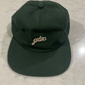 Goat track social club green SnapBack hat in great shape